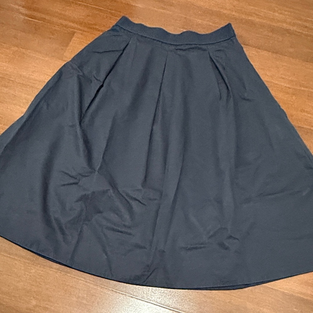 COS Navy Blue A-Line Women's Skirt with pockets